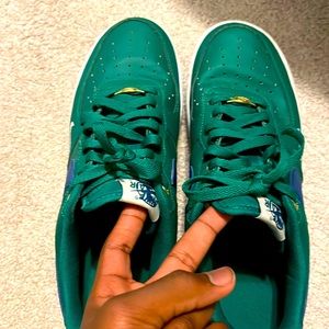 AF1 green/navy blue